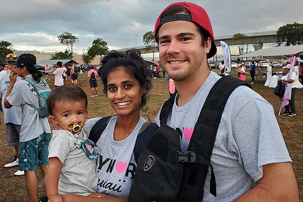 image of Raynor crewmembers at cancer walk